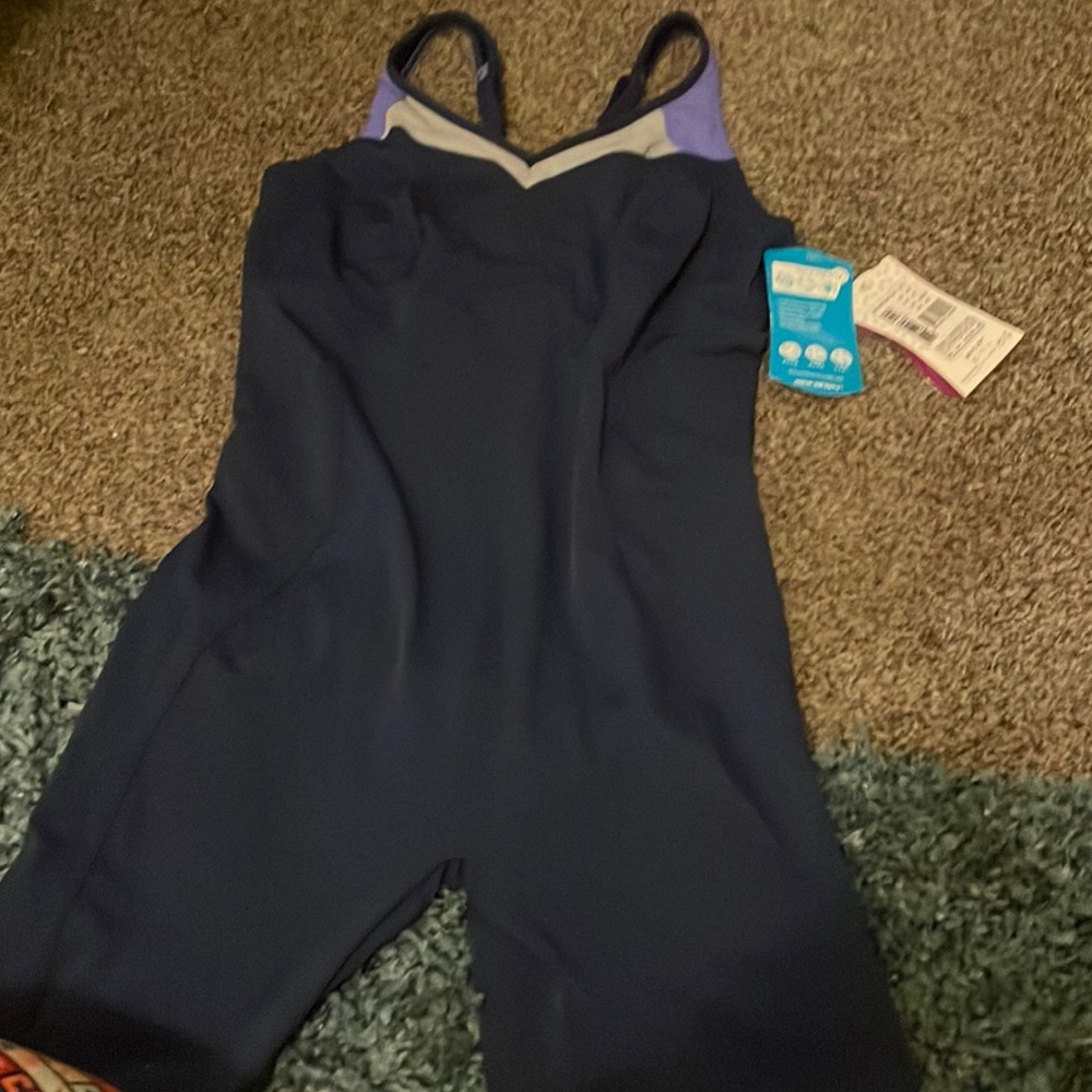 Womens Aqua sphere blue and lilac swim suit